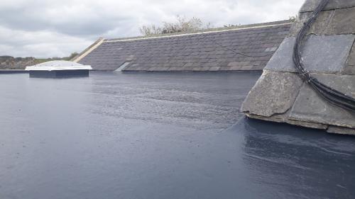 Battlesteads Hotel, rear flat roof completed (9)
